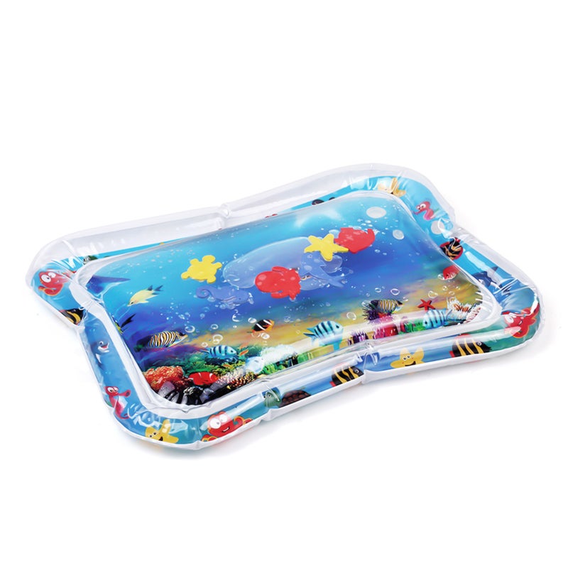Inflatable Baby Water Mat Infant Tummy Time Playmat Toddler Fun Activity Play Center - Image 3