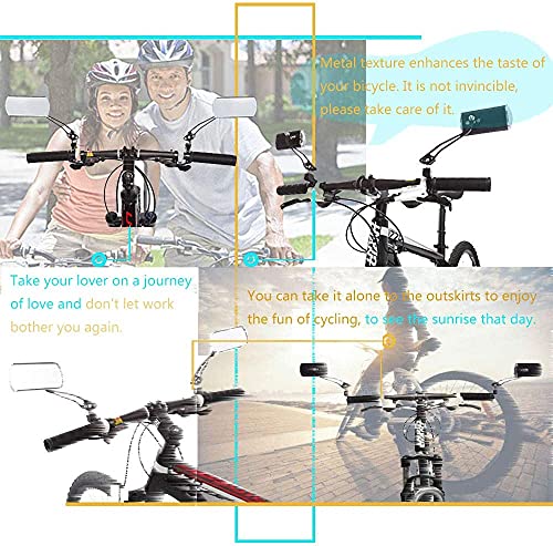Nakazawa Bike Mirrors Handlebar Rearview Mirror, Bicycle Mirrors for Handlebars 2 pack, Bike Mirrors for Handlebar for Electric Bike, Mountain Bike, and Fixed Gear Bike (black1) - Image 5