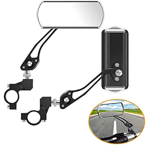 Nakazawa Bike Mirrors Handlebar Rearview Mirror, Bicycle Mirrors for Handlebars 2 pack, Bike Mirrors for Handlebar for Electric Bike, Mountain Bike, and Fixed Gear Bike (black1) - Image 1