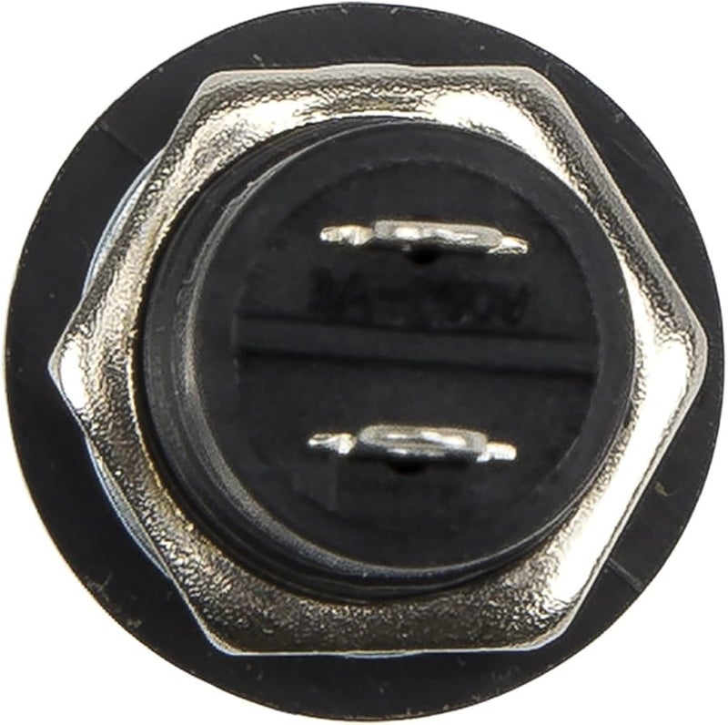 PBS 11A 12ملم زر ضغط دائري ذاتي القفل تشغيل/إيقاف SPST أسود 100 قطعة - Image 1