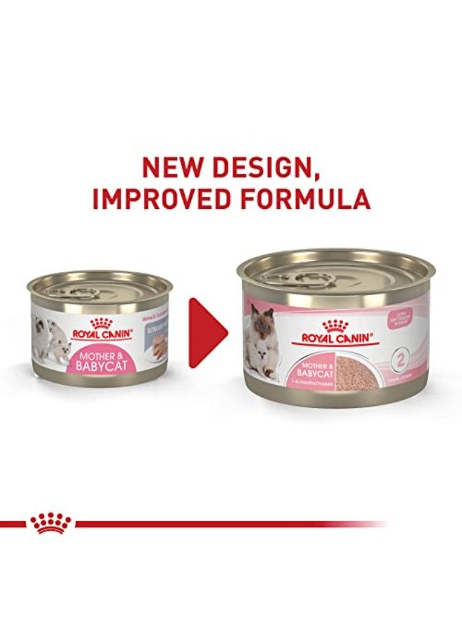 Royal Canin Feline Health Nutrition Mother & Babycat Ultra Soft Mousse In Sauce Canned Cat Food, 5.1 Oz Can (Pack Of 24) - Image 3