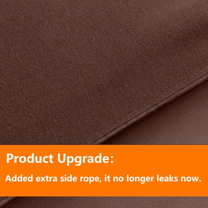 TAIMIT Brown Queen Size Comforter Set - 7 Pieces, Bed in a Bag Bedding Sets with All Season Soft Quilted Warm Fluffy Reversible Comforter,Flat Sheet,Fitted Sheet,2 Pillow Shams,2 Pillowcases - Image 3