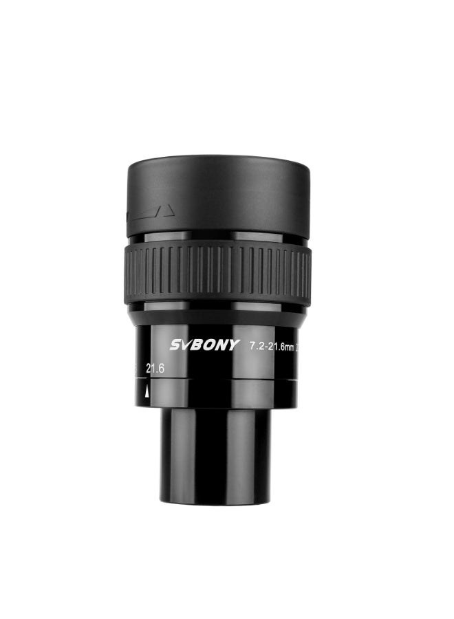 SVBONY Black 1.25-Inch 7.2-21.6mm Zoom Eyepiece – Wide-Angle Telescope Eyepiece with High-Contrast Optics, Multi-Element Glass, and 18-20mm Eye Relief for Comfortable Viewing  - Image 1