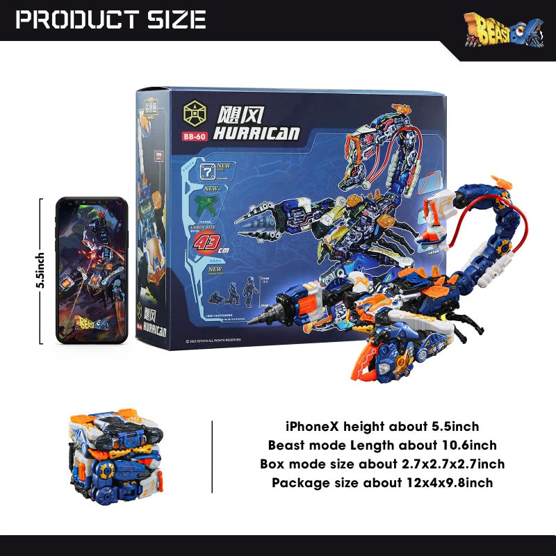 52TOYS BEASTBOX BB60 هوريكان ألعاب التحول تمثال الحركة تحويل الألعاب إلى ميكا ومكعب هدية مثالية لحفلات عيد الميلاد للمراهقين والبالغين مستندة إلى العقارب - Image 3