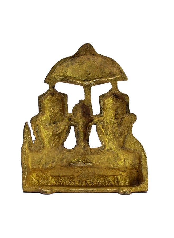 ESPLANADE Brass Puri Jagannath Balaram and Subhadra Maa Idol Murti Statue Sculpture - Golden - 5.25" Inches (5.25" Inch) - Image 4