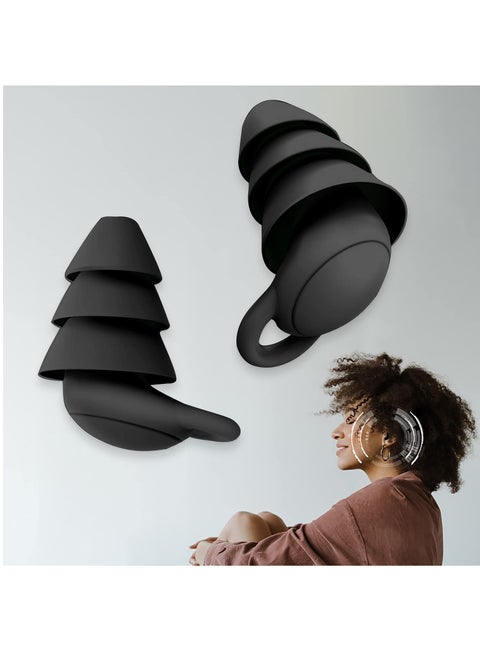 Silicone Ear Plugs for Sleeping Noise Cancelling, Soft Reusable Earplugs for Sleep, Ear Plug for Swimming Snoring Traveling Studying Working Mowing Loud Noise