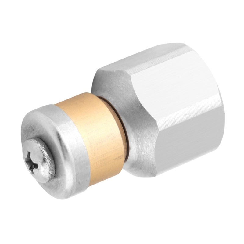 Sewer Jetter Nozzle 3/8 BSP: 304 Stainless Steel Brass Construction - Durable Rust Resistant Rotary Design Forward Flushing Debris for Municipal Commercial Industrial Sewer Pipe Drain Cleaning - Image 2