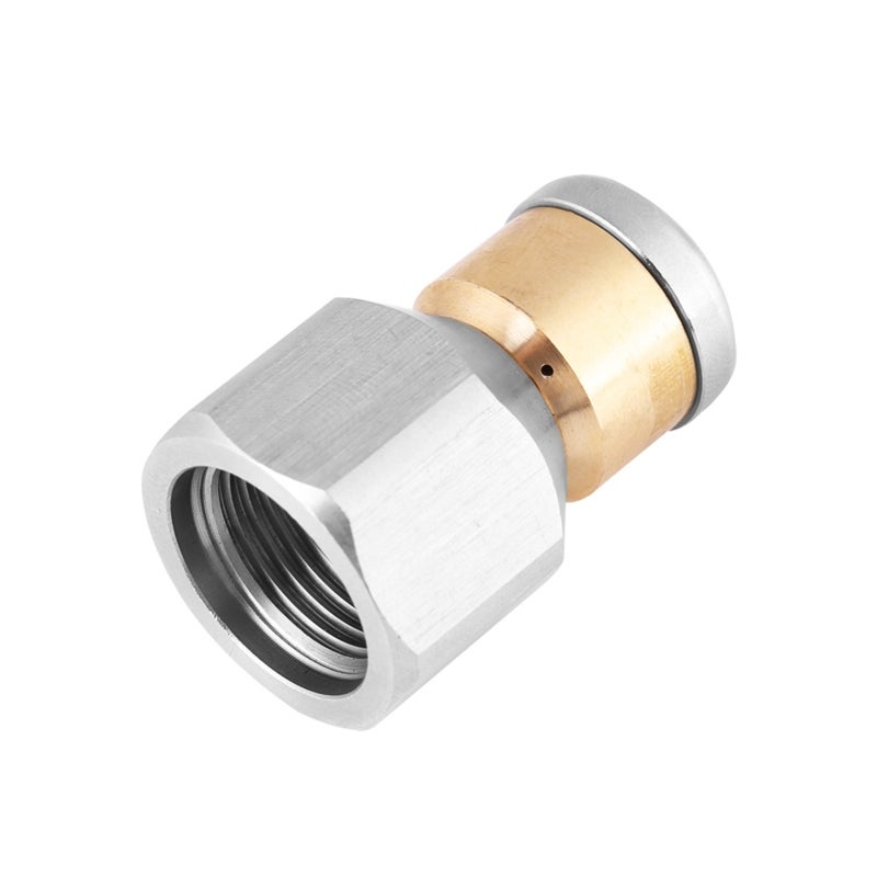 Sewer Jetter Nozzle 3/8 BSP: 304 Stainless Steel Brass Construction - Durable Rust Resistant Rotary Design Forward Flushing Debris for Municipal Commercial Industrial Sewer Pipe Drain Cleaning - Image 3