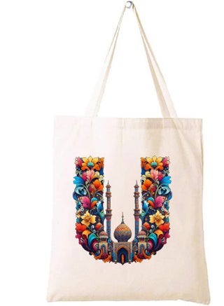 Initial Monogram Tote Bag - Cotton Tote with Initial Design Printed - Perfect for School, Travel and Birthday Gift - Eco-Friendly Canvas Cotton Tote Bag for Women - Gift for Ramadan - pzsku/ZD3E47164F4FC7BB025A6Z/45/_/1710263894/1d280652-50b8-4354-bf58-e0d1761ea2b8