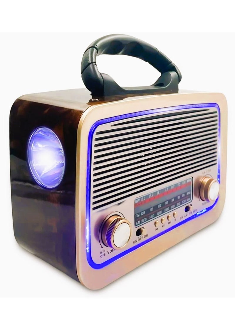 Microplus Multi-functional portable speaker radio and flashlight FM/AM/SW - Image 4