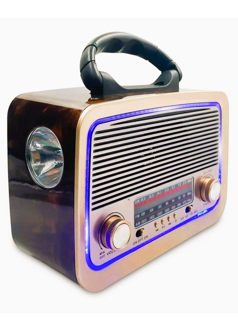 Microplus Multi-functional portable speaker radio and flashlight FM/AM/SW - Image 3