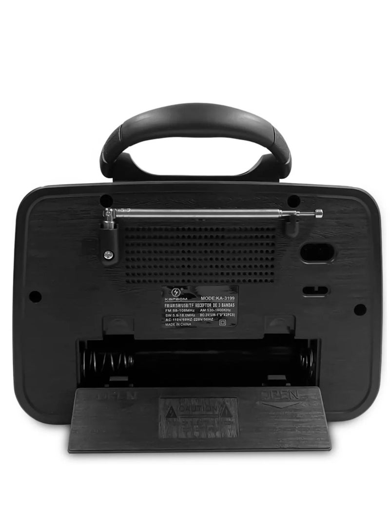 Microplus Multi-functional portable speaker radio and flashlight FM/AM/SW - Image 5