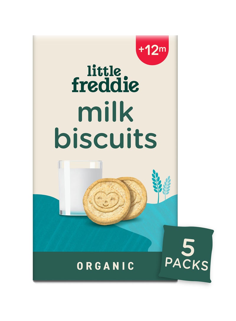 Little Freddie Organic Milk Biscuits baby food snack +12m 100g - Image 1