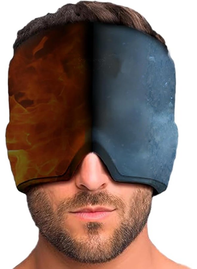 قبعة تخفيف الصداع النصفي 360 درجة - راحة ممتازة وعلاج فوري ساخن وبارد لتخفيف آلام العين والصداع - Image 1