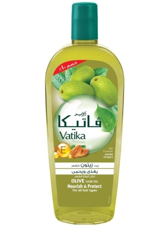 Vatica Vatika Olive Hair Oil 45ml – Intensive Protection and Nourishment for All Hair Types, Delivering Healthy, Shiny, and Flexible Hair from Root to Tip - Image 1