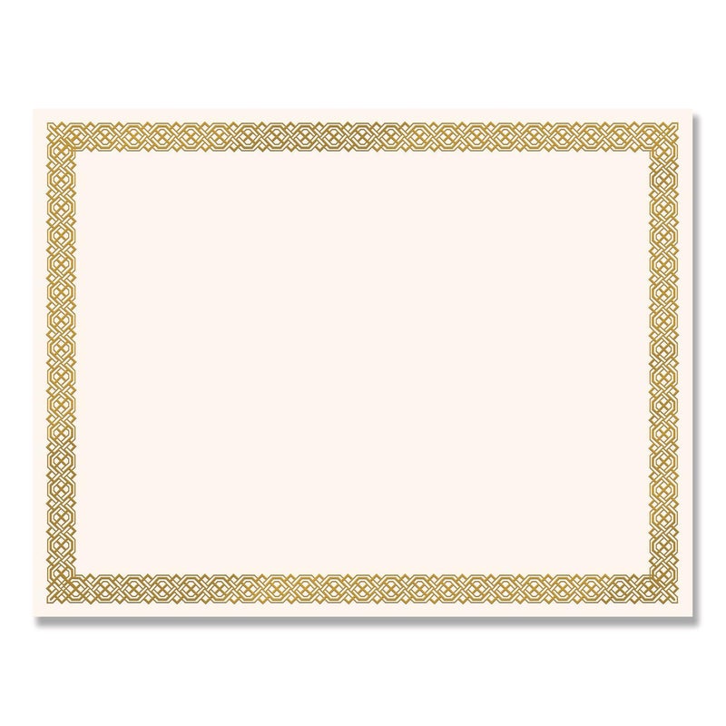 Great Papers! Braided Foil Certificate, 8.5 x 11 Inches, 12 Count (936060), Gold - Image 1