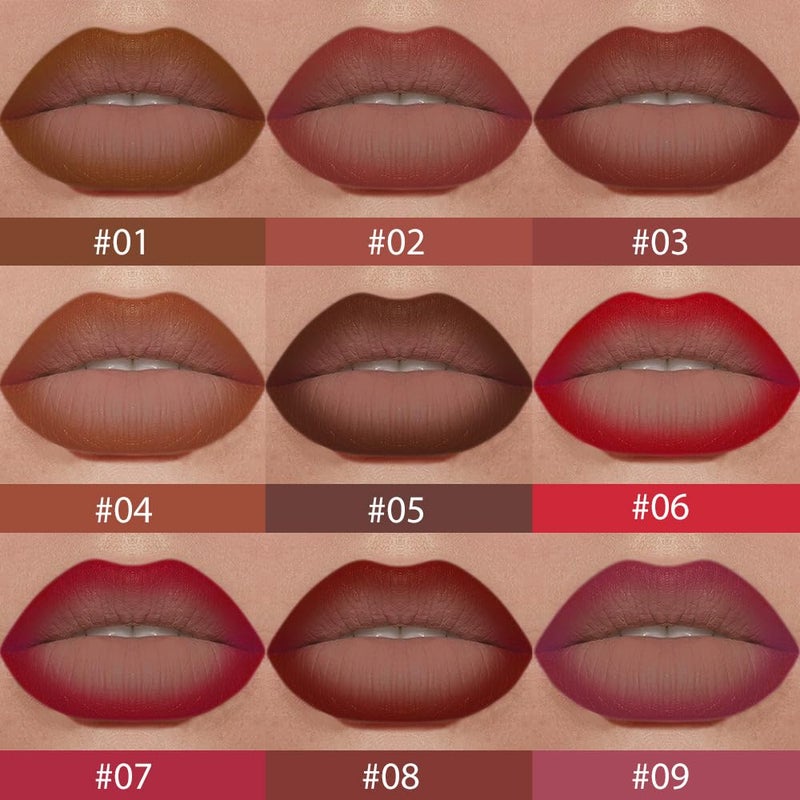 BINGBRUSH 2-in-1 Gradient Dark Brown Lip Liner & Lipstick Combo,Matte Longwear Waterproof Lip Pencil with Cone Tip,Smudge Proof Crayon for Flawless Ombre Contour,Women's Long Lasting Makeup Set - Image 3
