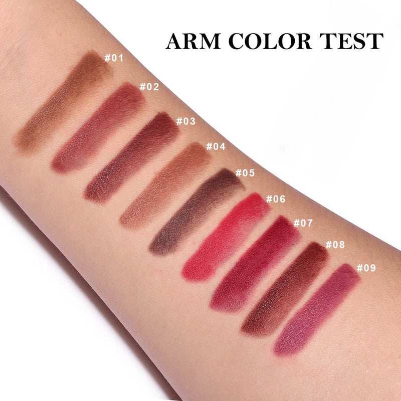 BINGBRUSH 2-in-1 Gradient Dark Brown Lip Liner & Lipstick Combo,Matte Longwear Waterproof Lip Pencil with Cone Tip,Smudge Proof Crayon for Flawless Ombre Contour,Women's Long Lasting Makeup Set - Image 4