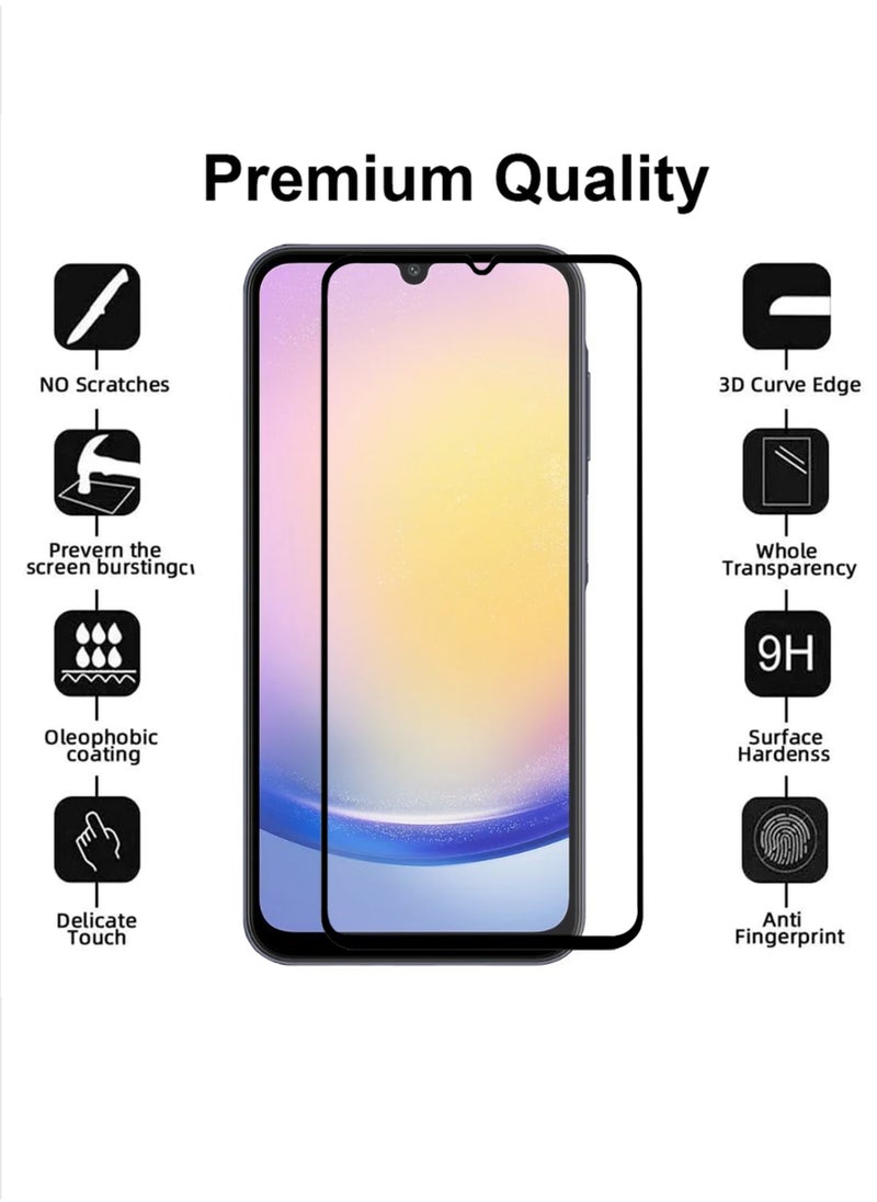 Generic - 2 in 1 Pack For Samsung Galaxy A25 Protection Pack - Ultra Clear Shockproof Case & Edge-to-Edge Screen Protector, 360 Degree Protection, Back Cover & Screen Protector for Samsung Galaxy A25 - Image 1
