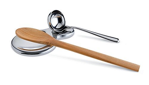 Alessi "T-1000" Spoon Rest in 18/10 Stainless Steel Mirror Polished, Silver - Image 2