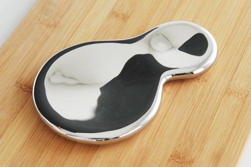 Alessi "T-1000" Spoon Rest in 18/10 Stainless Steel Mirror Polished, Silver - Image 3