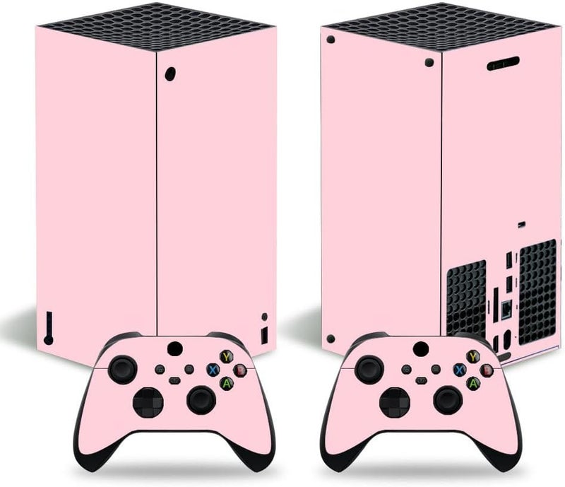 Xbox Series X Digital Stickers Full Body Vinyl Skin Decal Protective Cover for Microsoft Xbox Series X Digital Console and Controllers (Series X Digital Pink 4)