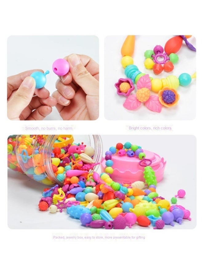 SYOSI Girls DIY Bracelet Making Kit, 580 Pieces Jewelry Making Supplies Beads DIY Art Crafts Supplies Set, Birthday Children's Day Gifts for Girls Age 6-10 - Image 4