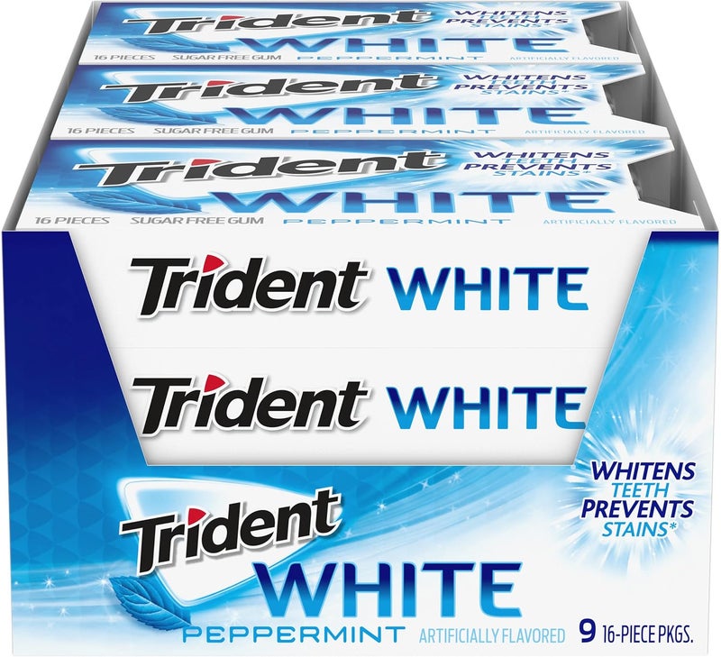 Trident White Peppermint Sugar-Free Gum - 144 Pieces - Image 1