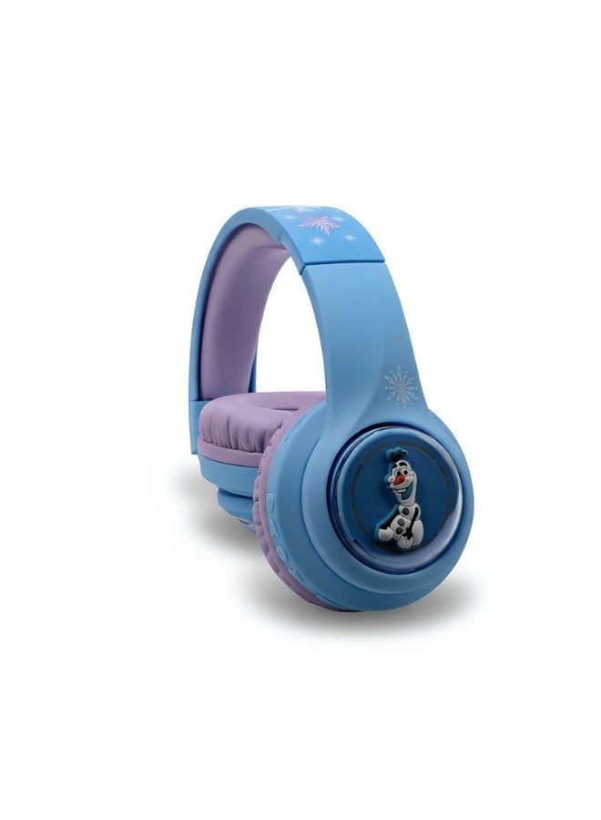 SMD Disney Frozen 3D Auxiliary Headphones | Wired kids headphones with 3D Frozen design, aux cable support, comfortable ear cushions, and adjustable headband for daily use - Image 1