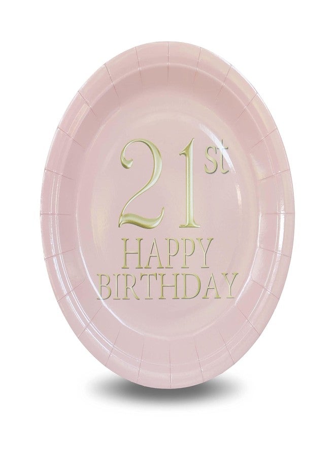 Pandecor Birthday Party Plates and Napkins Party Supplies,Disposable Birthday Party Decorations Set Serve up to 20 Guests (21st) - Image 3