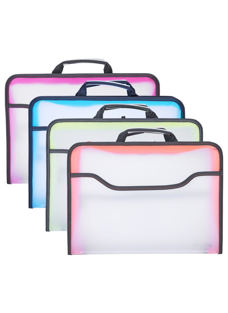 Deli Deli A4 4 Compartment Document Case with Handle, Assorted colors  - Image 5