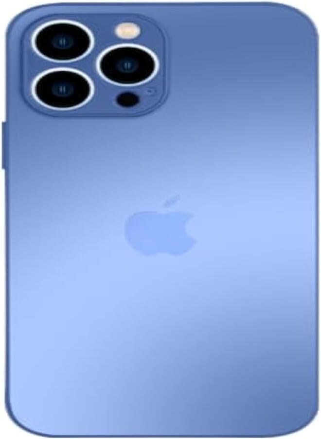 Next Next store Compatible with iPhone 12 Pro Max 6.7 inch Case [Full Camera Protection] Premium Matte Glass Shockproof Phone Case Cover Compatible with iPhone 12 Pro Max 6.7 Inch (Light Blue)