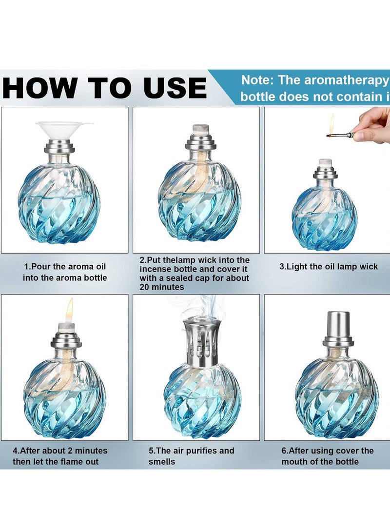 Barakah 6 Pieces Oil Lamp Wick Replacement, Catalytic Replacement Air Control Burner Lamps for Diffuser Aromatherapy, Fragrance Aromatherapy - Image 2