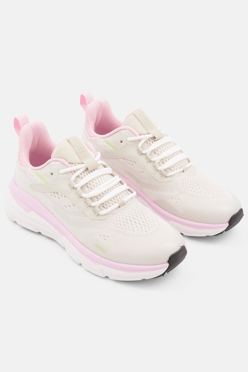 RBX Women Mesh Lightweight Lace Up Running Shoes, Barbie Pink - Image 1