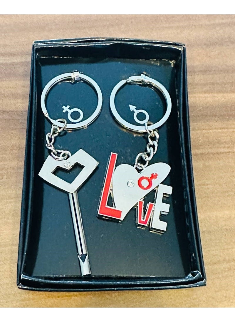 MYK Hediye ve Sanat Atölyesi MYK Gift and Art Workshop Special Design Couple Keychain for Lovers Carry Your Love!  - Image 3