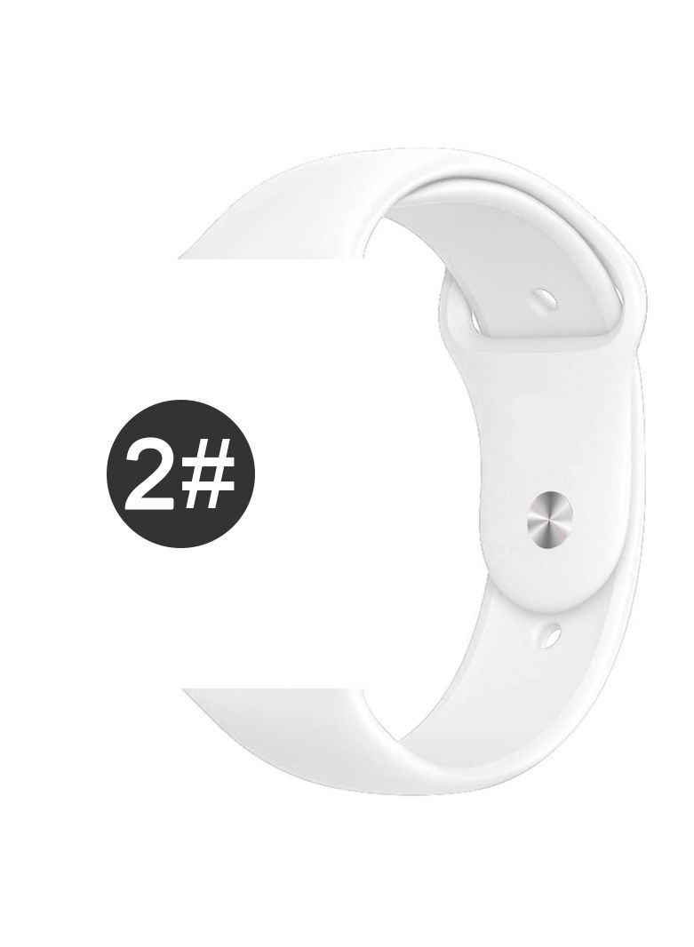 Phone Planet Soft Silicone Fitness Replacement Wristband Strap For Apple iWatch Band Series 6/5/4/3/2/1/SE 42-44mm - Image 1