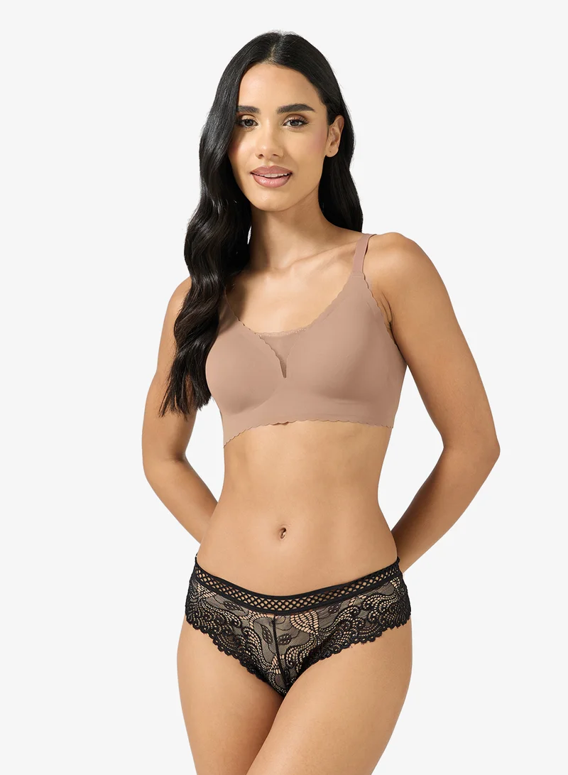 ELLA  3 Pack Cheeky Lace Brief for Women | Best Price UAE
