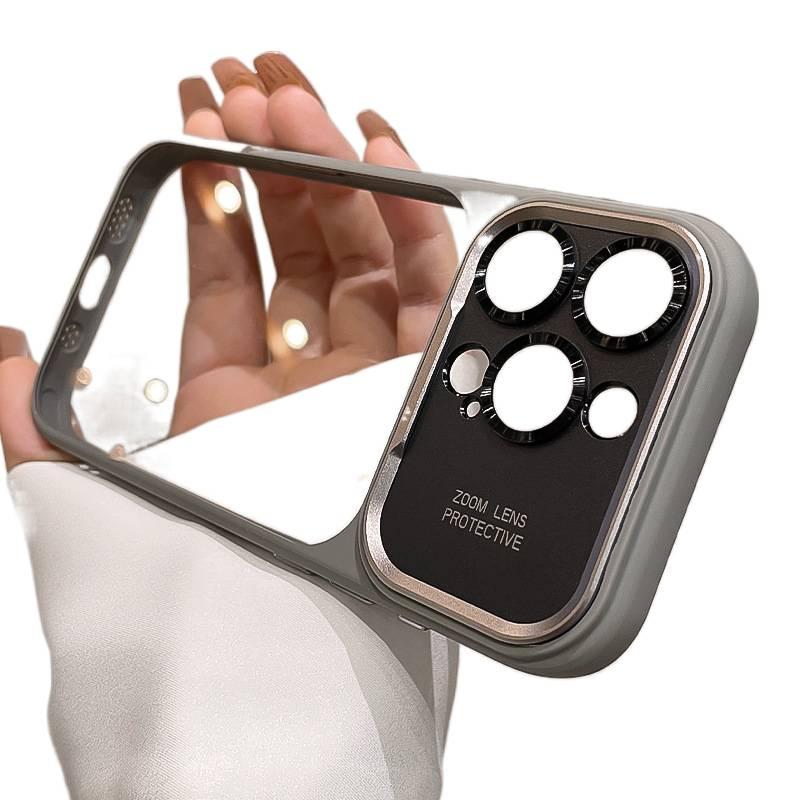غطاء واقي | مقاوم للصدمات لـ iPhone 15 / 15 Plus / 15 Pro / 15 Pro Max | رمادي تيتانيوم Acrylic | حماية من السقوط - Image 1
