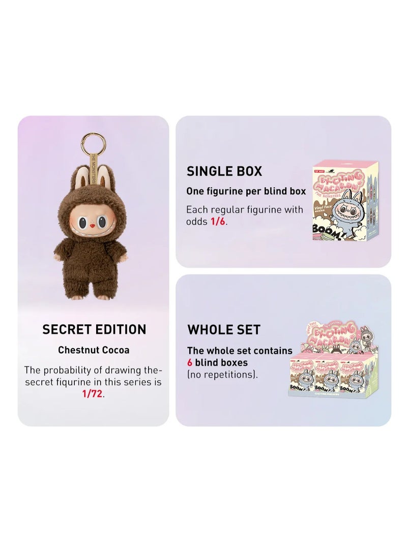 POP MART - 100% Authentic Labubu The Monsters Tasty Macarons Vinyl Plush Pendant (Whole Set) 6pc Blind Box - Image 1