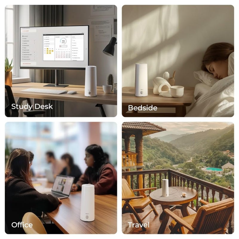 Xech غلاية كهربائية محمولة 400 مل | غلاية كهربائية صغيرة للماء الساخن | غلاية صغيرة مع كابل مدمج | غلاية على شكل زجاجة للشاي والقهوة والمزيد (هايدروبويل لايت) - Image 4