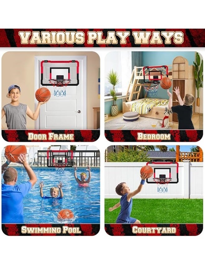 M MIAOYAN Electronic scoring basketball board, punch-free indoor and outdoor hanging basketball hoop, scoring metal hoop, foldable dunk hoop - Image 5