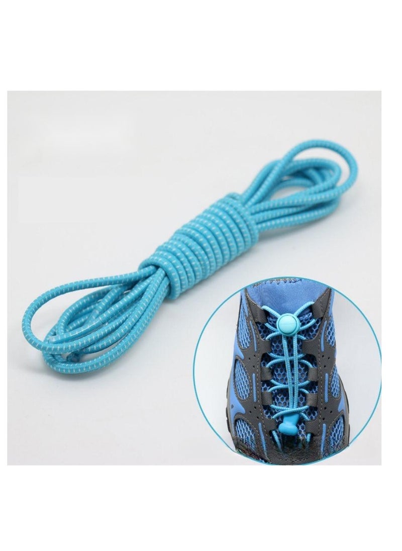 In Air - No Tie Shoelaces,4 Pairs Elastic Lock Shoe Laces for Kids Adults Women Men - Image 1