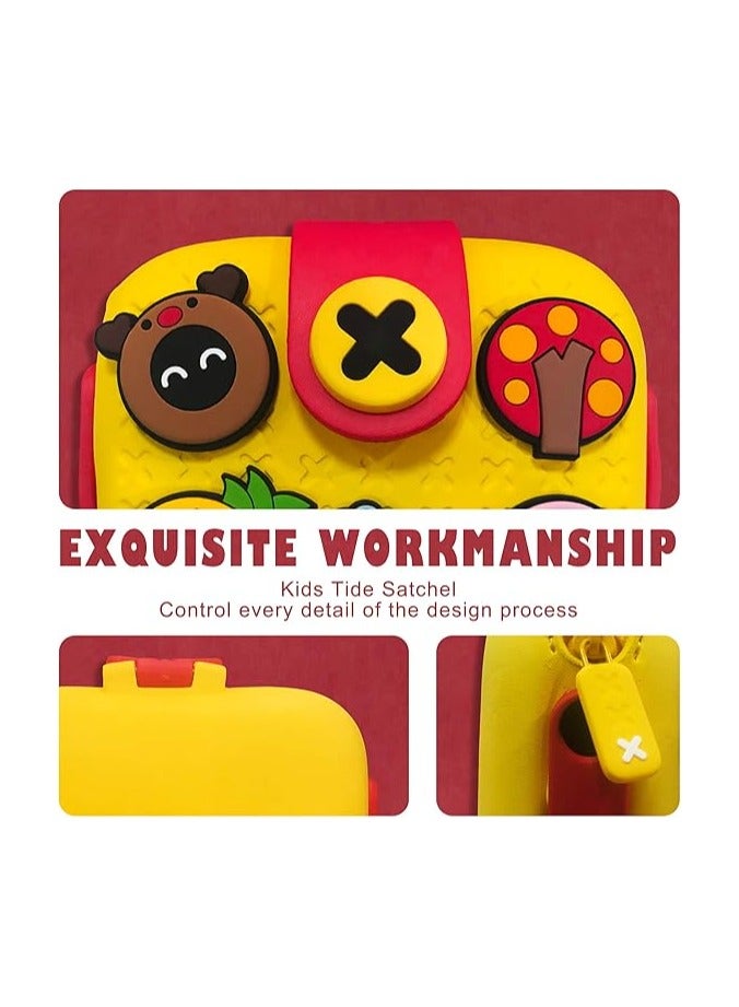 بيكوسيسي حقائب كروس للفتيات الصغيرات وحقائب يد قابلة للتعديل وحقائب كتف صغيرة وحقائب مدرسية وهدايا عيد الميلاد الأولى للأولاد والبنات والأطفال - Image 5