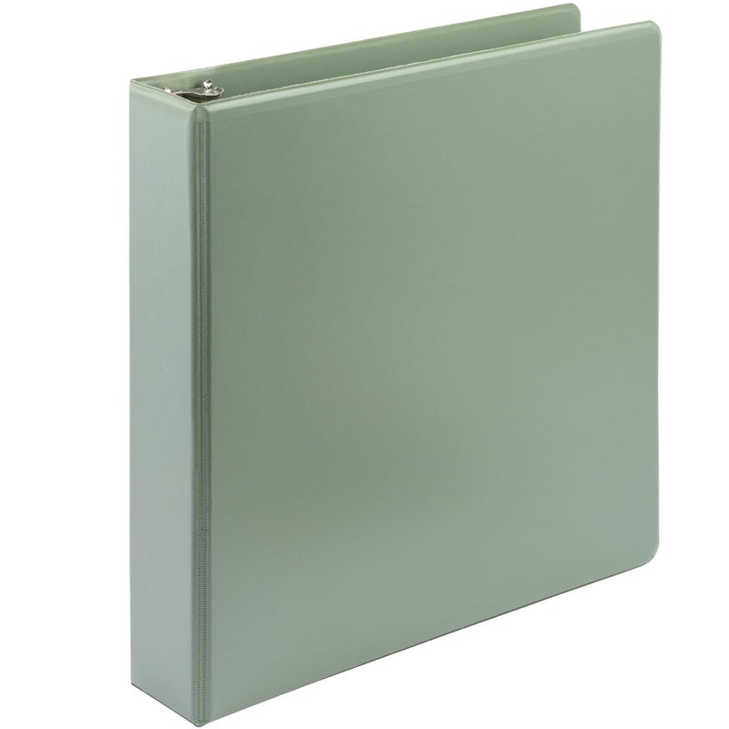 Samsill Plant-Based 1.5 Inch Durable D-Ring, Made in USA, View Binder, Eco-Friendly, USDA Certified Biobased, Single, Dusty Green - Image 1