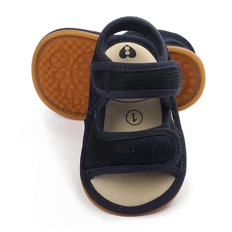 OAISNIT Baby Girls Boys Sandals Premium Breathable AntiSlip Rubber Sole Infant Summer Outdoor Shoes Soft Toddler First Walkers 612 Months Infant ADKBlue
