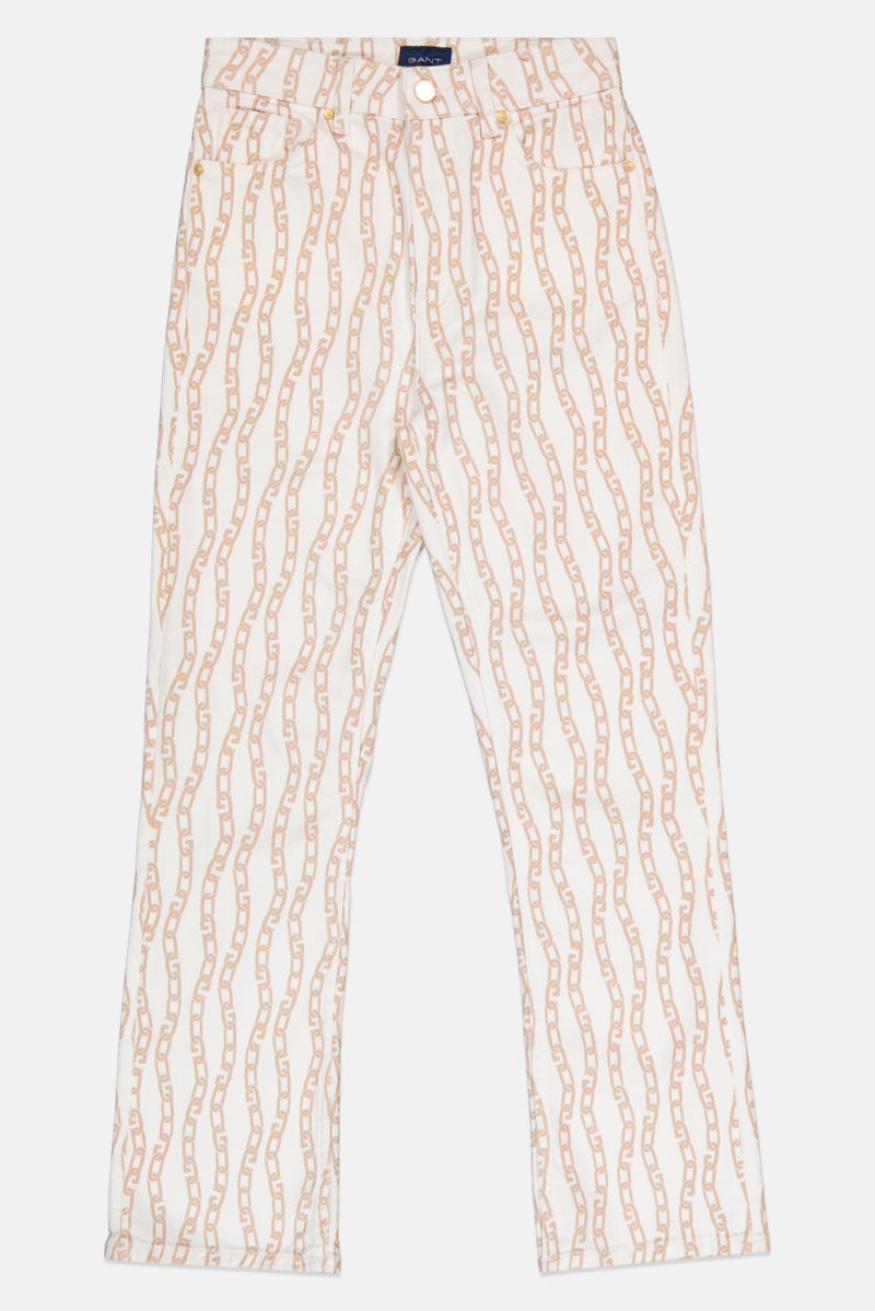 GANT Women Slim Fit Allover Print Stretchable Jeans, Multicolor - Image 3