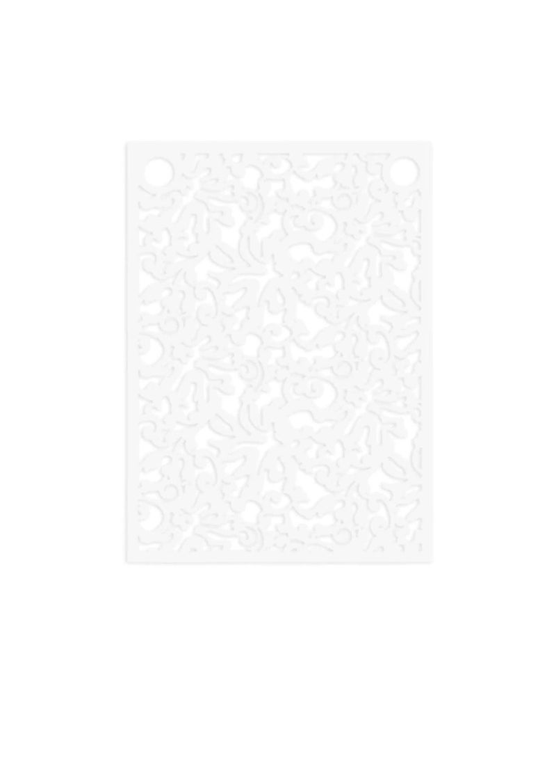 Illusion Die Cut Lace Paper Pennants White - Image 1