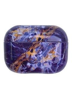 NIBEMINENT Marble Themed Protective Case Cover For Apple AirPods Pro Blue/Brown 