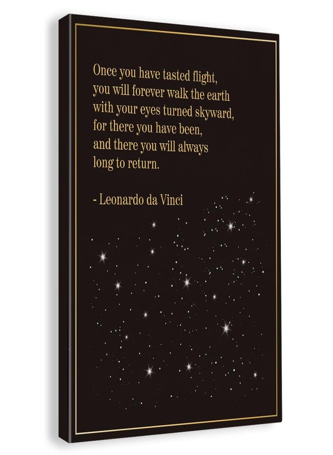 GUDIAO Inspirational Pilot Quote Wall Art Decor Canvas Painting 12"x15" Framed Canvas Artwork Print Poster for Home, Office, School & Gifting - Image 1