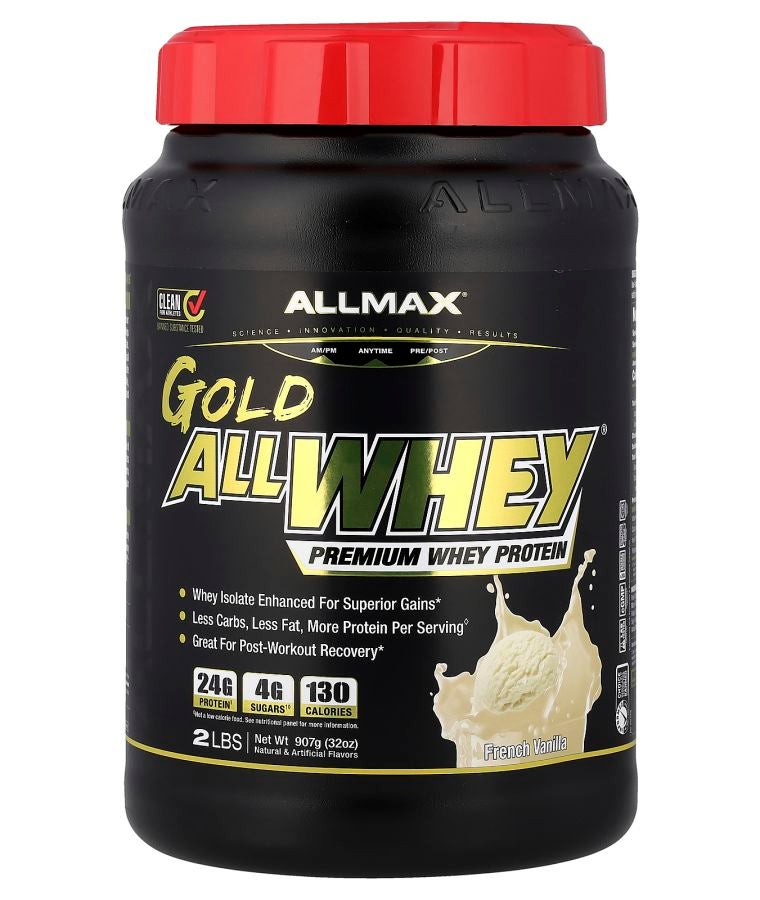 Allmax GOLD ALLWHEY® Premium Whey Protein French Vanilla 2 lbs (907 g)